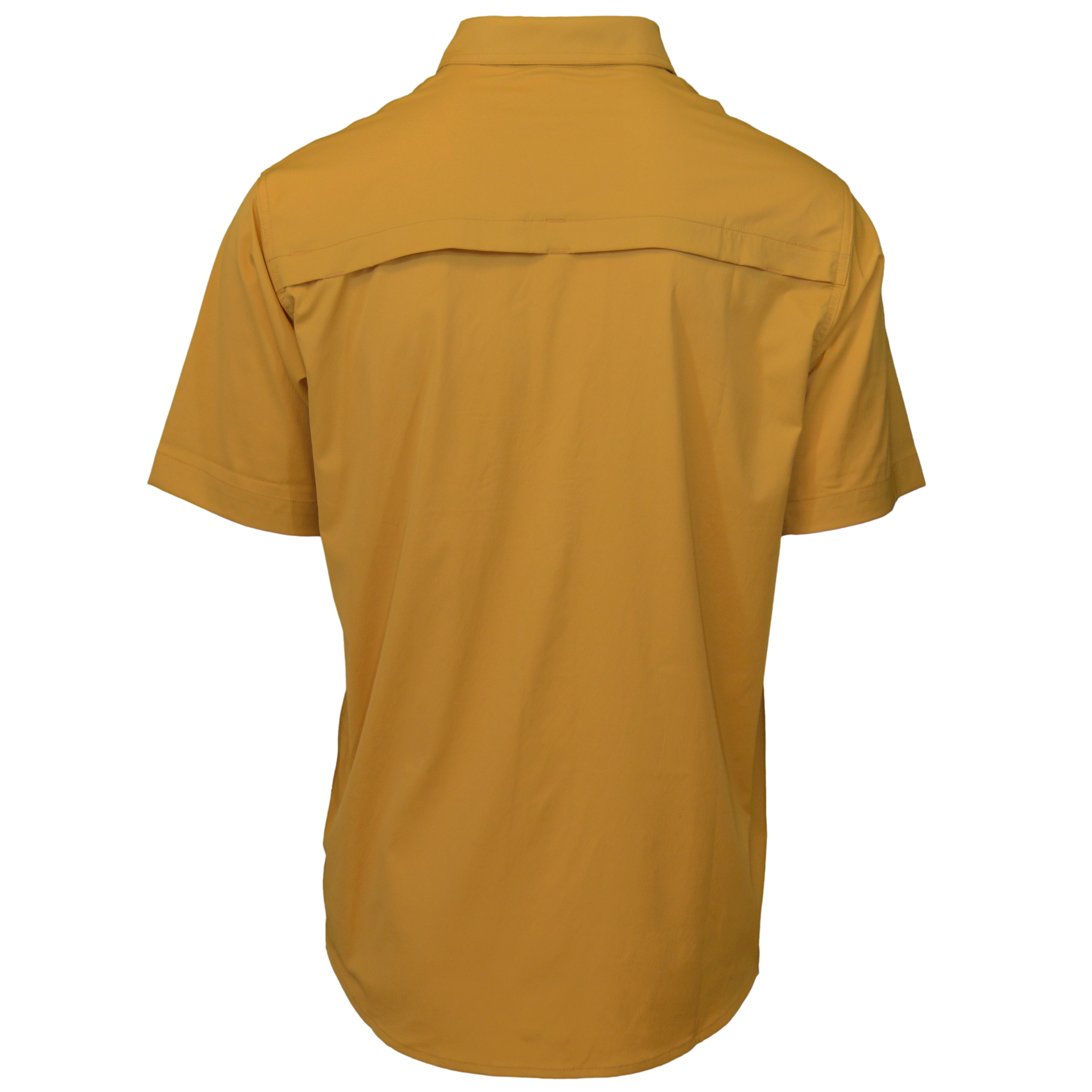 back side of sunflower khaki shirt