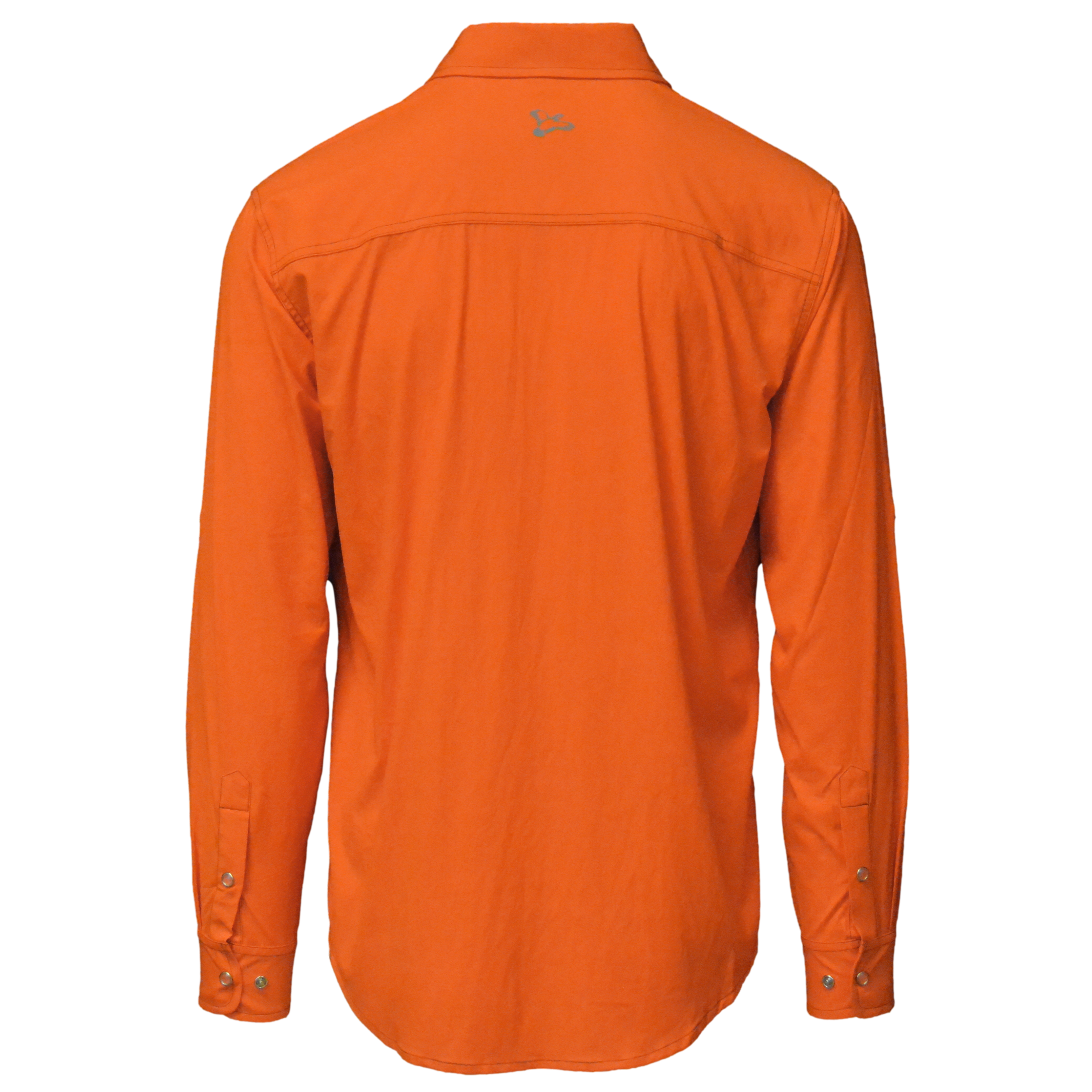 blaze orange upland hunting shirt back view