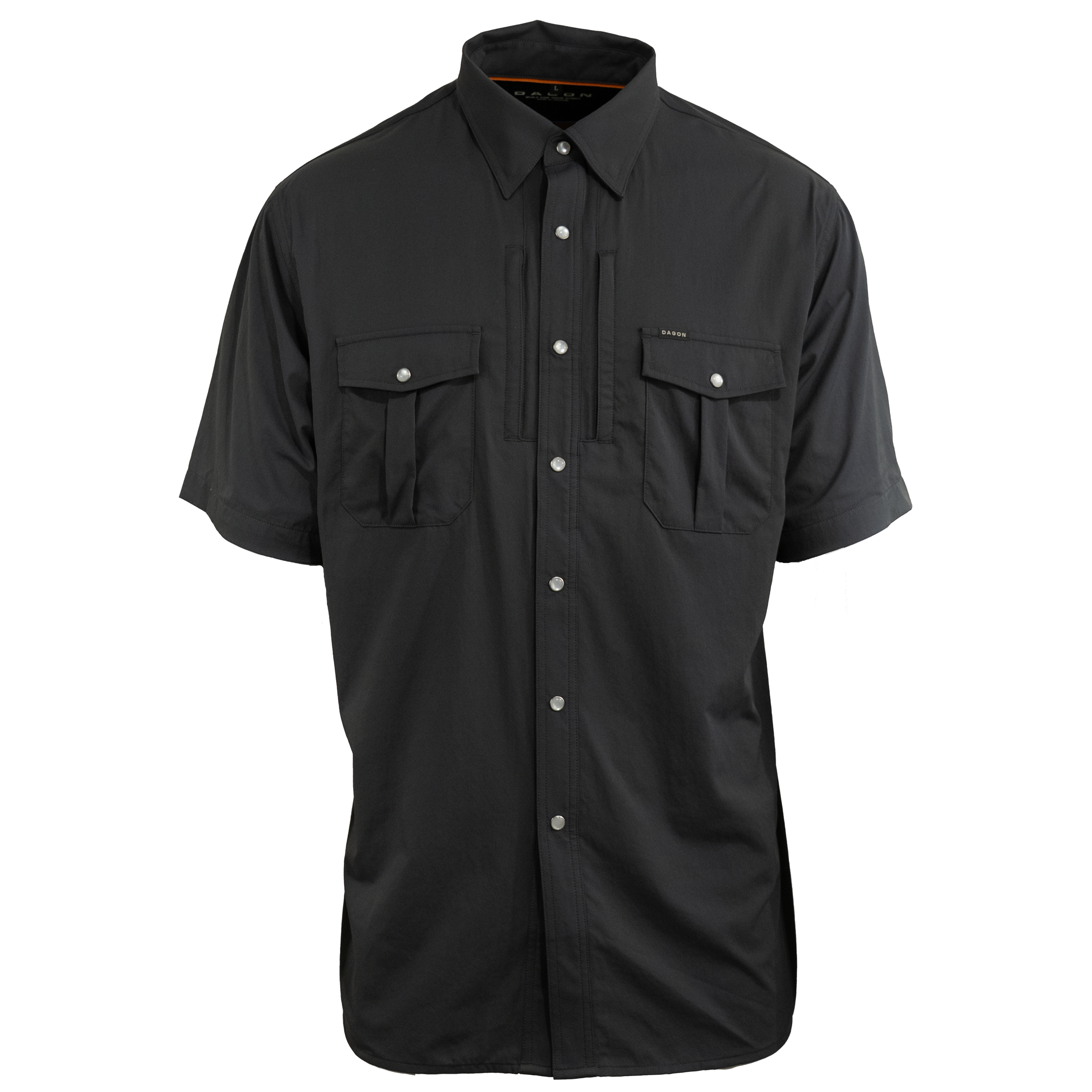 Dagon’s Master Series Short Sleeve Snap Shirt- Storm Gray