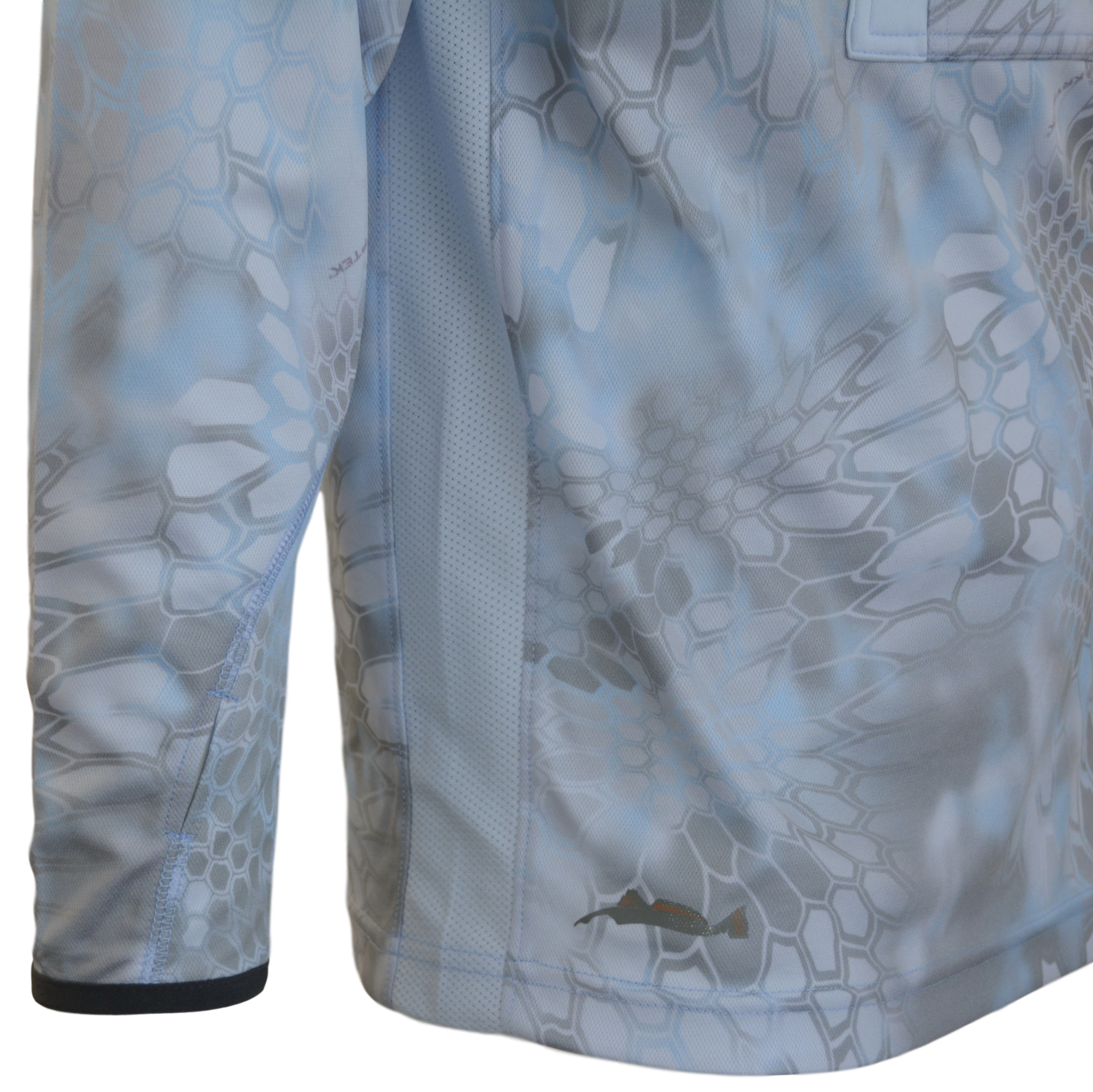 Kryptek power lake hoodie with dagon fish logo and mesh