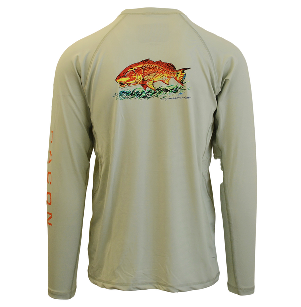 soft mint redfish sun shirt