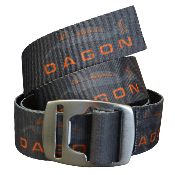 Gray fishing belt - Dagon logo