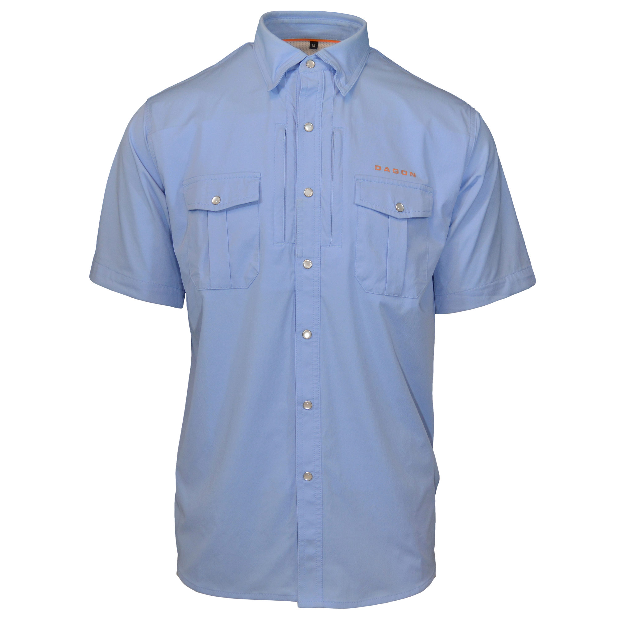 Dagon’s Master Series Short Sleeve Snap Shirt- Ocean Front Blue