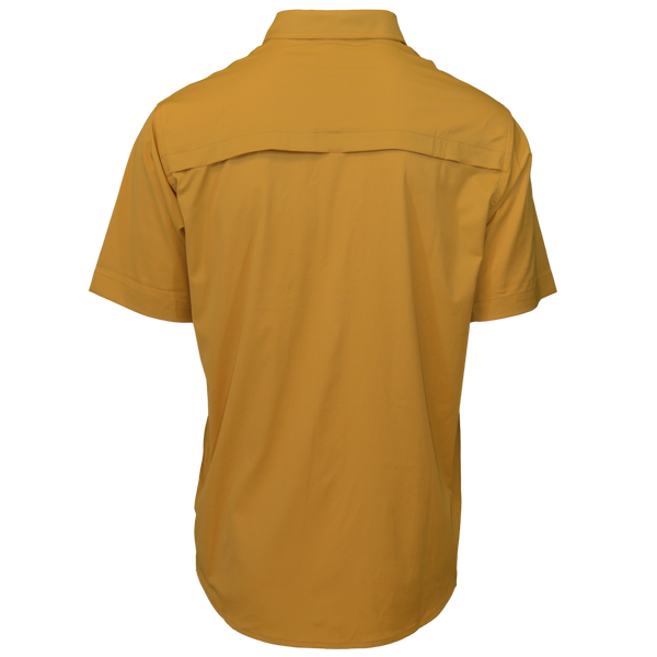 back side of sunflower khaki shirt