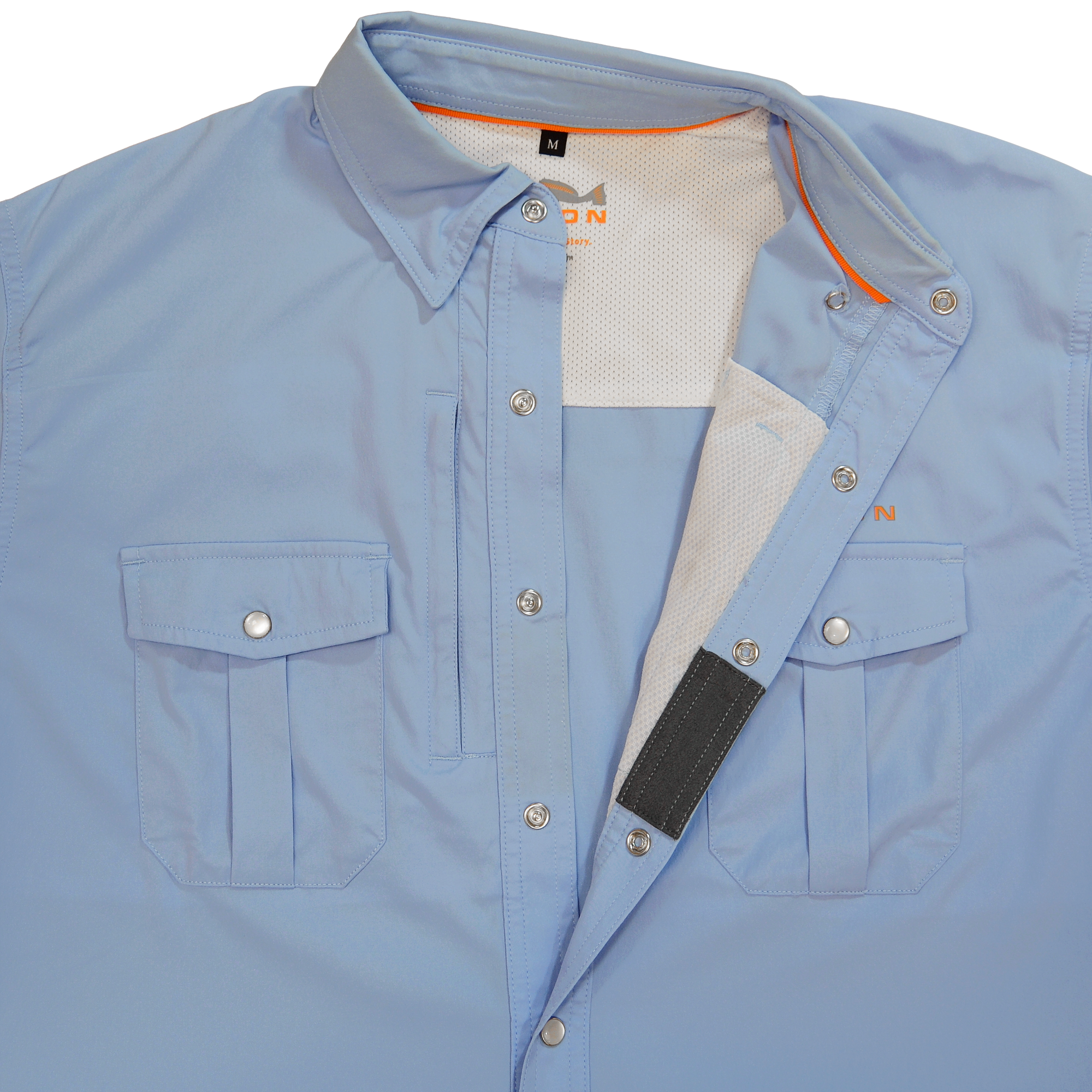 Dagon’s Master Series Short Sleeve Snap Shirt- Ocean Front Blue