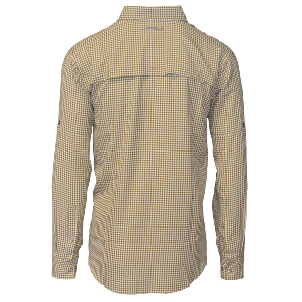 Brown Gingham shirt back
