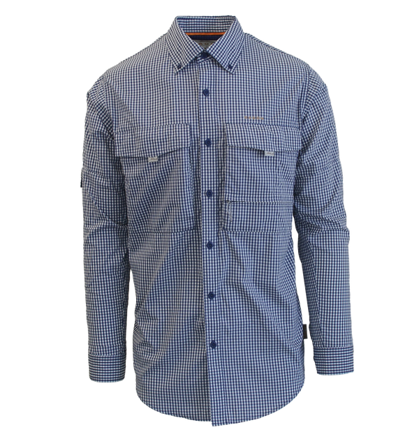 Navy Gingham Shirt