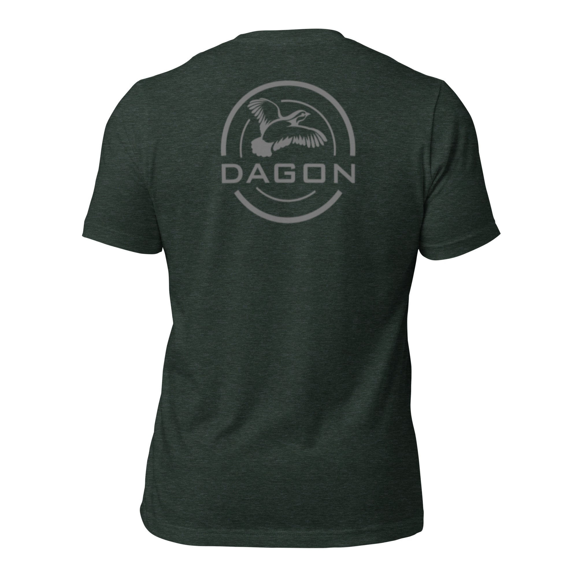 heather forest scope logo t-shirt back