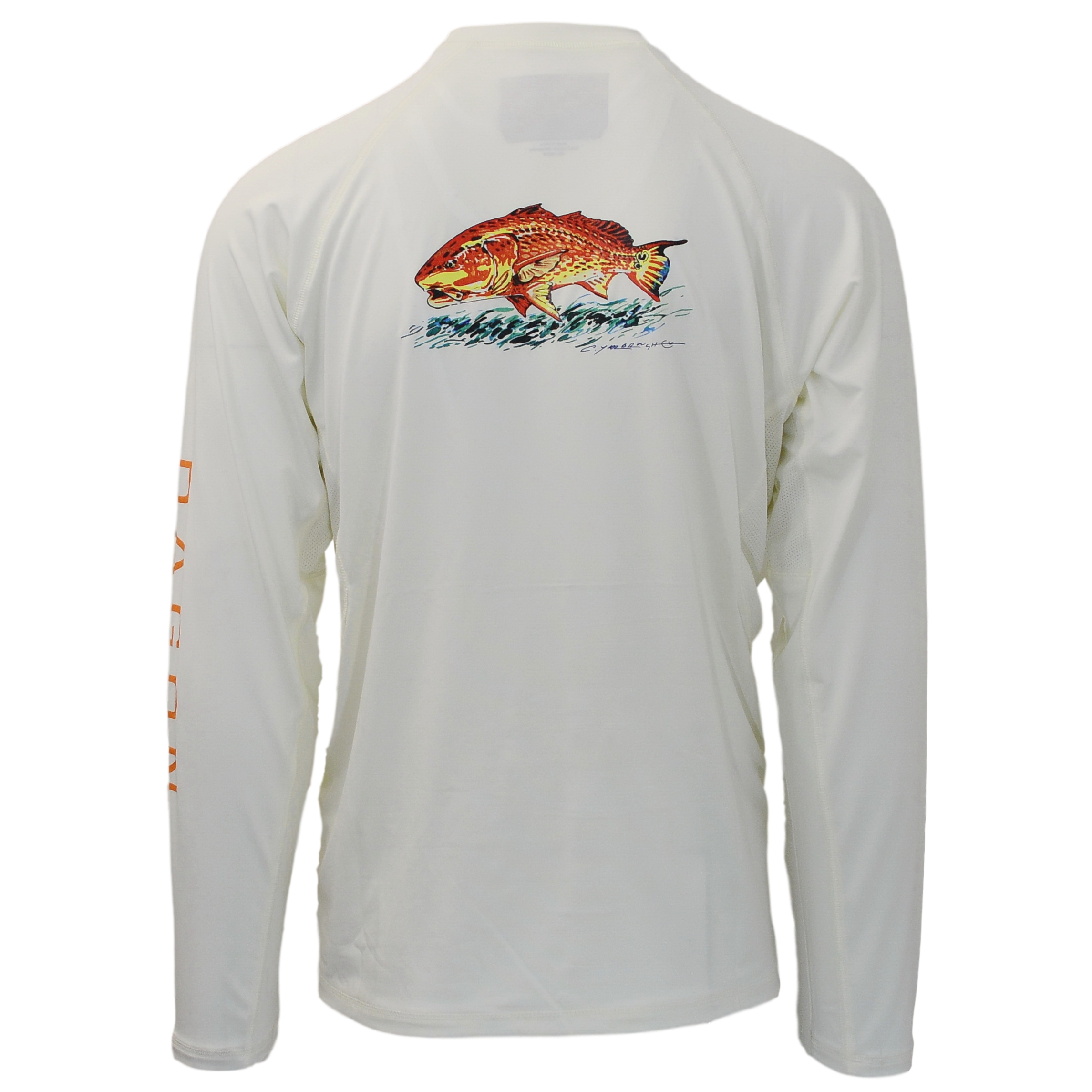 oatmeal long sleeve redfish sun shirt