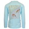 redfish sun shirt with tx coast map