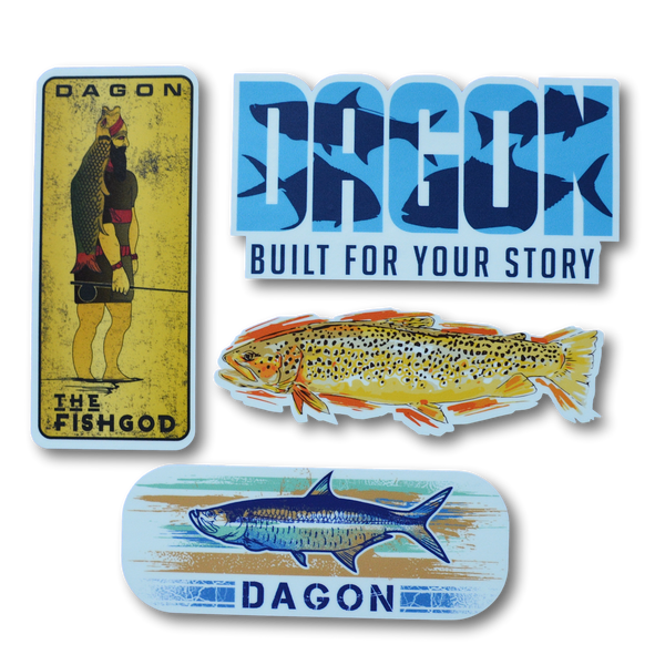 Dagon Fishing Stickers pack